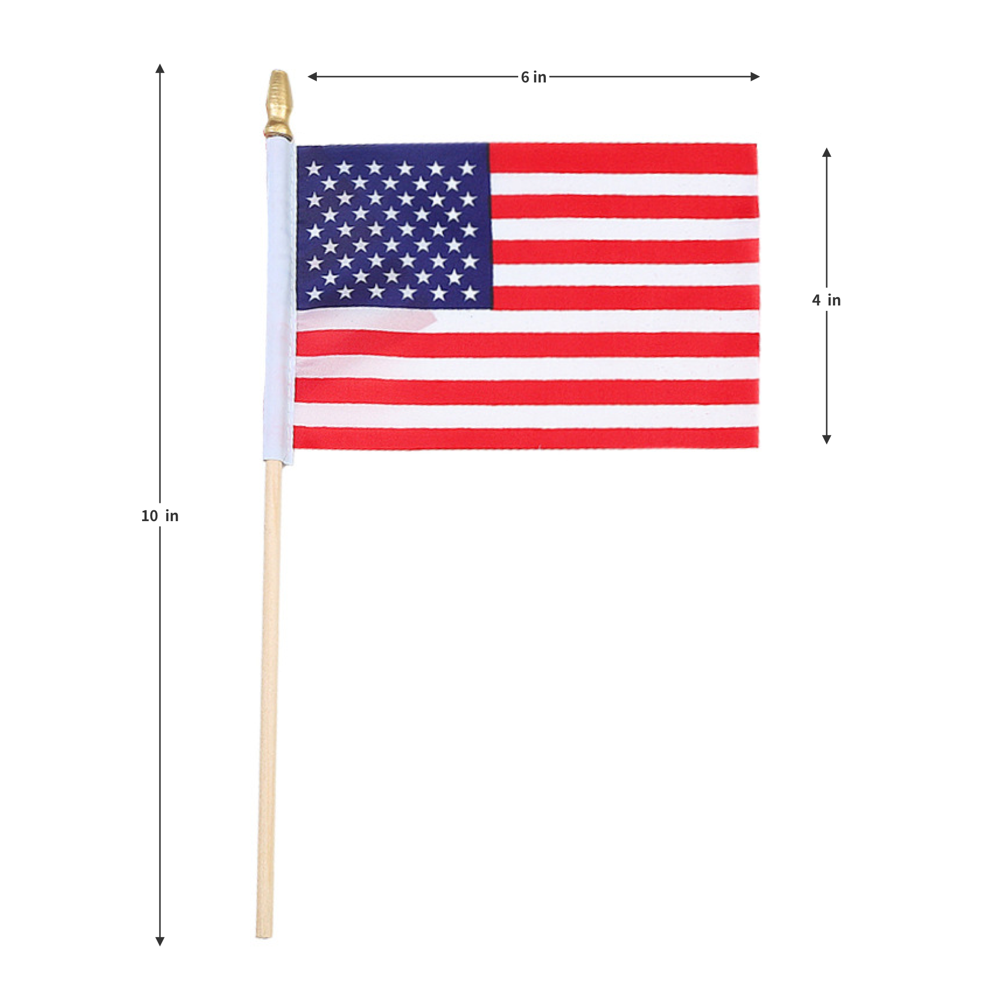 Custom Double-Sided Digital Print Mini Handheld Flag 1