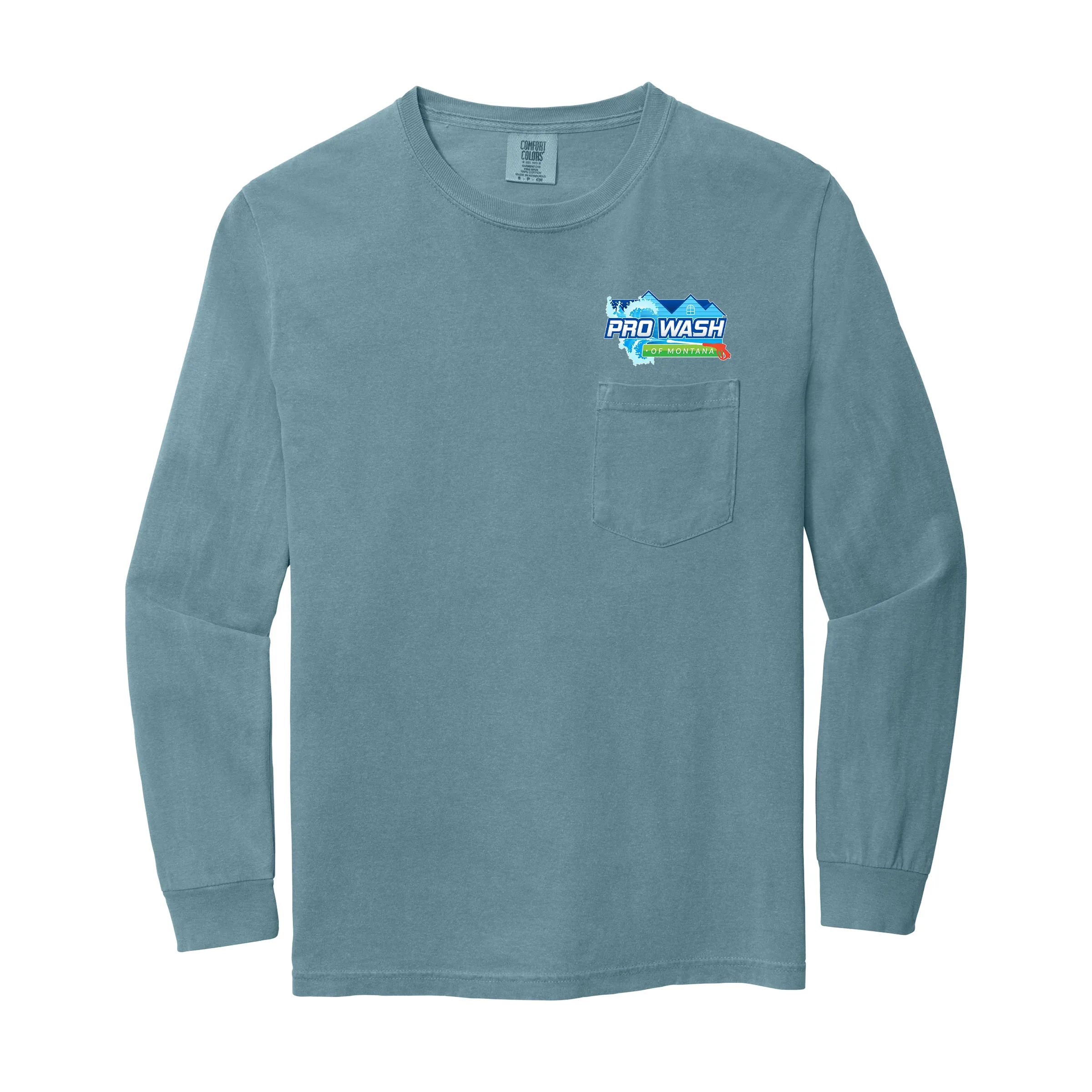 COMFORT COLORS ADULT 6.1 OZ LONG-SLEEVE POCKET T-SHIRT 3