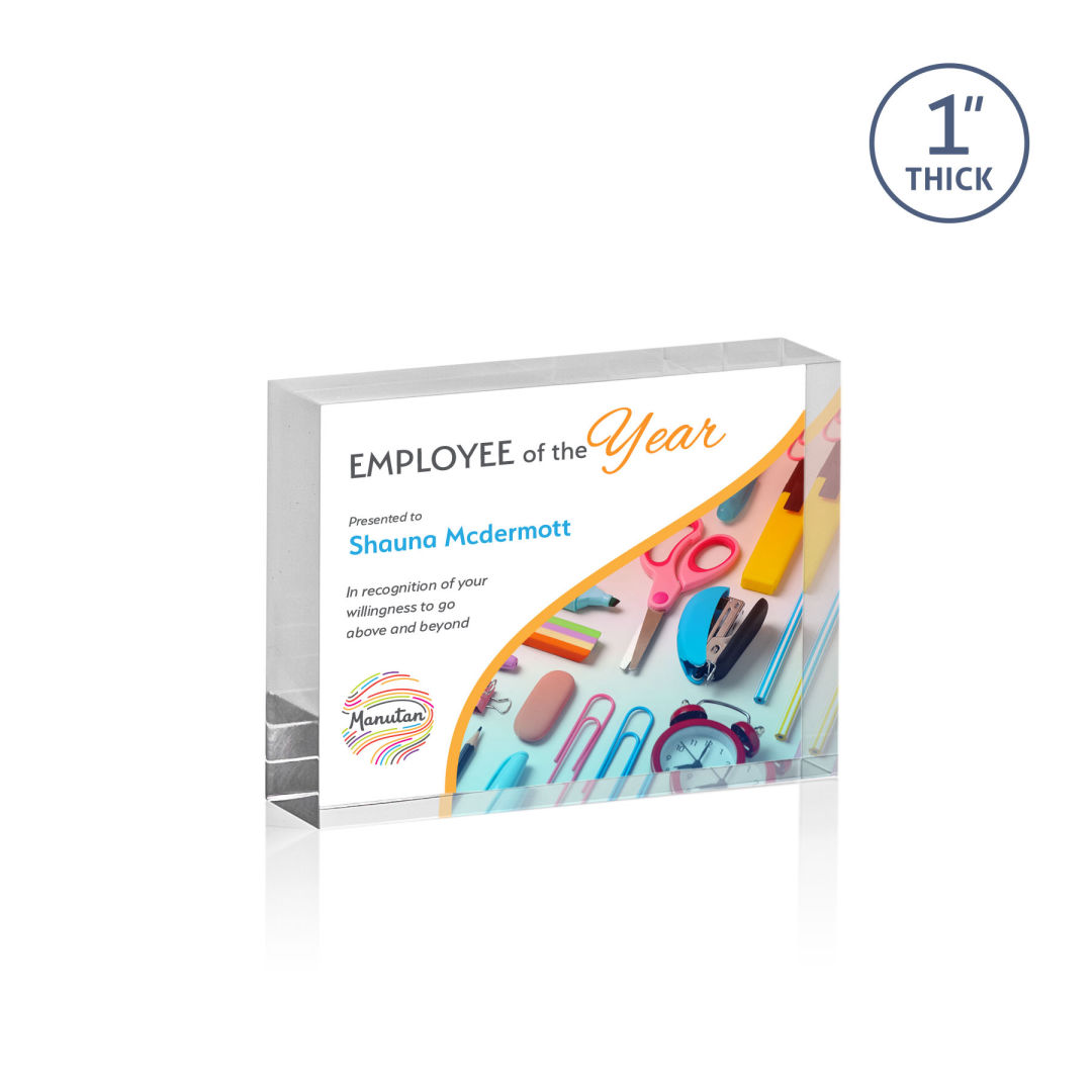 Toledo VividPrint™ Award - Clear (Vert) 12
