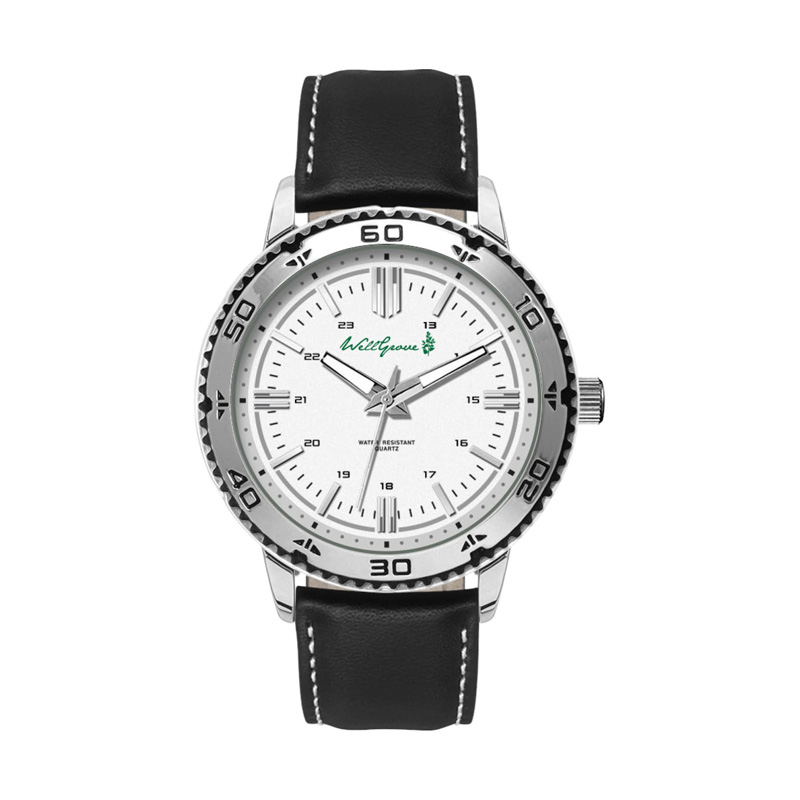 46MM, SILVER METAL CASE, 3-HAND MVT 3