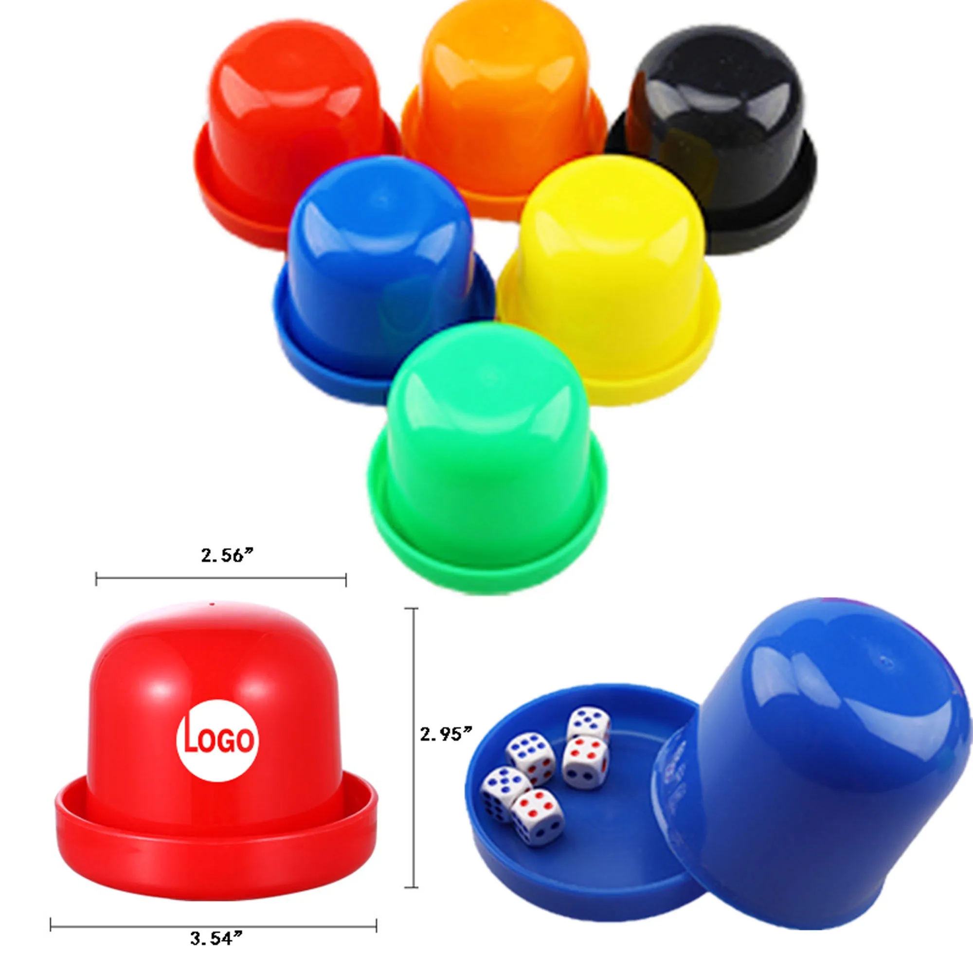 Plastic Dice Cups with Lid 2