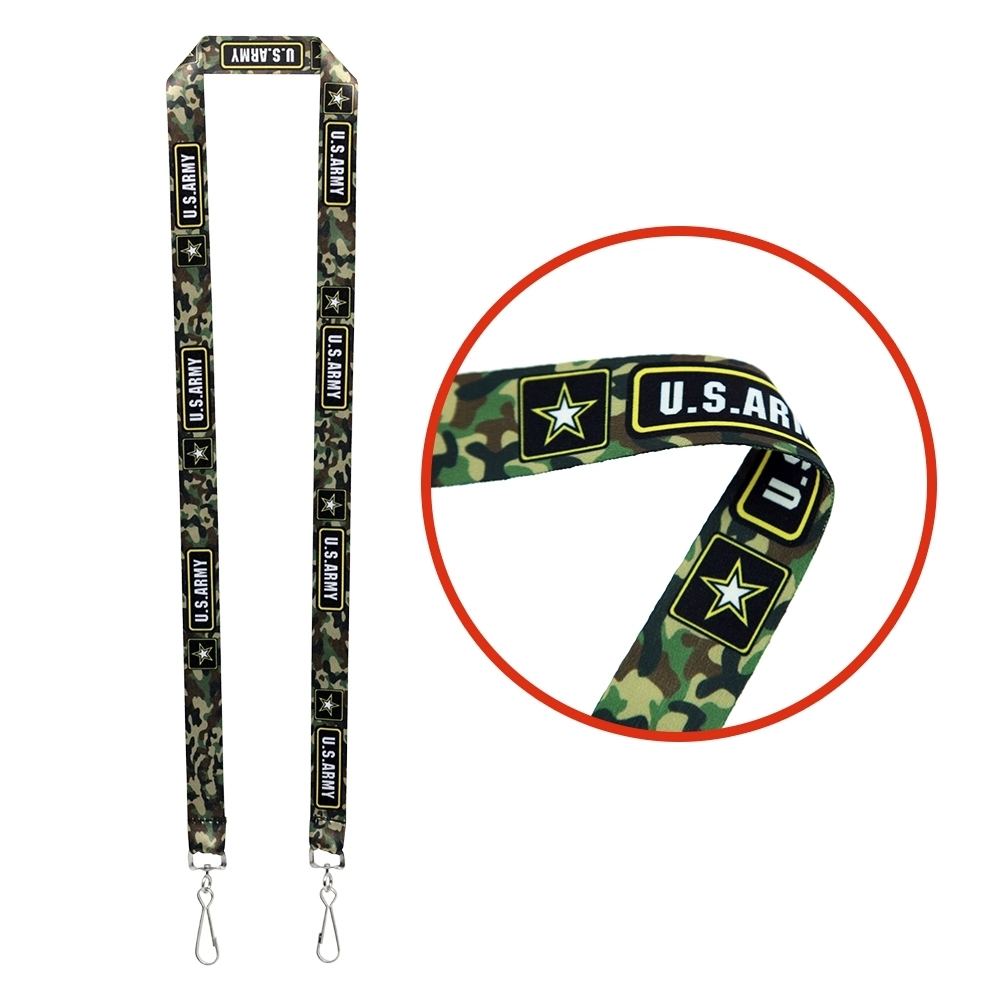 3/4" Dual LA-115 Attachment Sublimation Lanyard