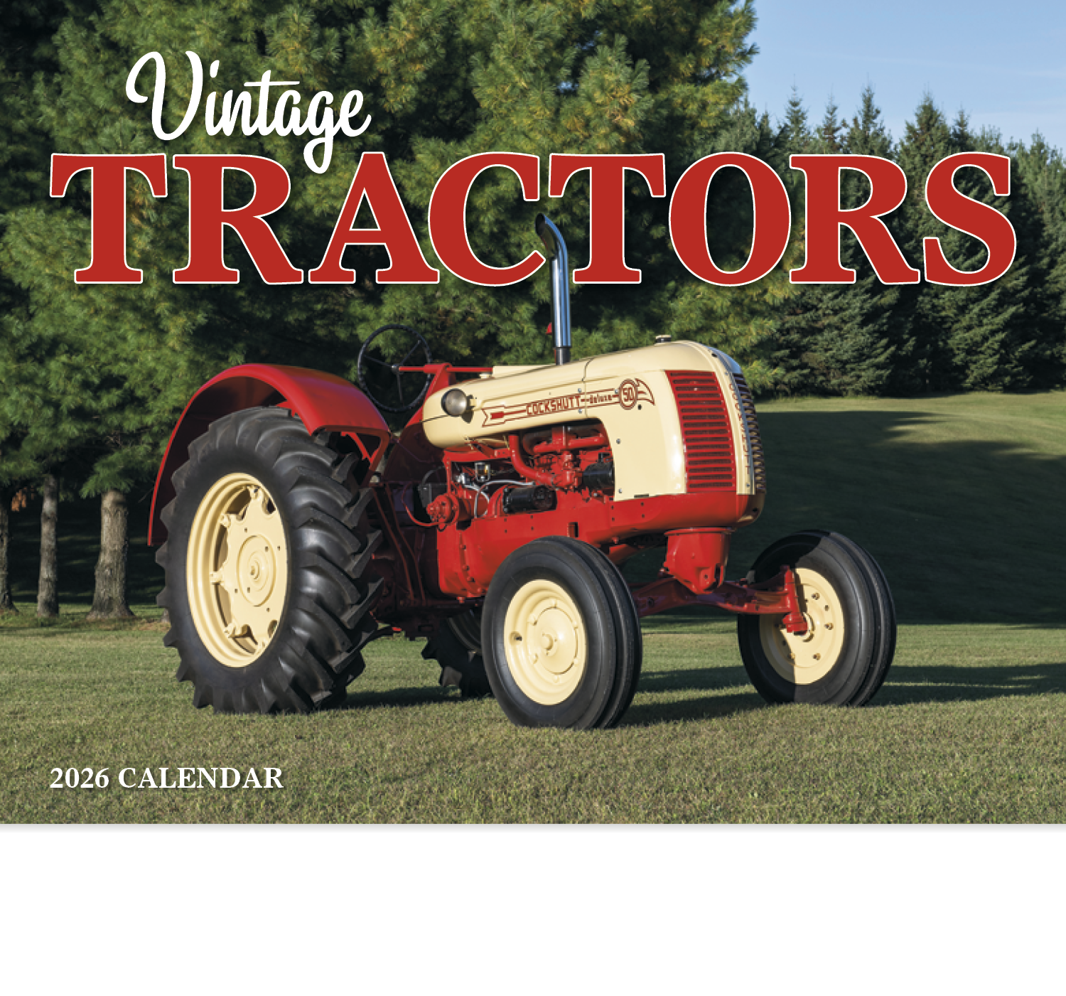 HotLine® Products Vintage Tractors Appointment Calendar - Stapled 3