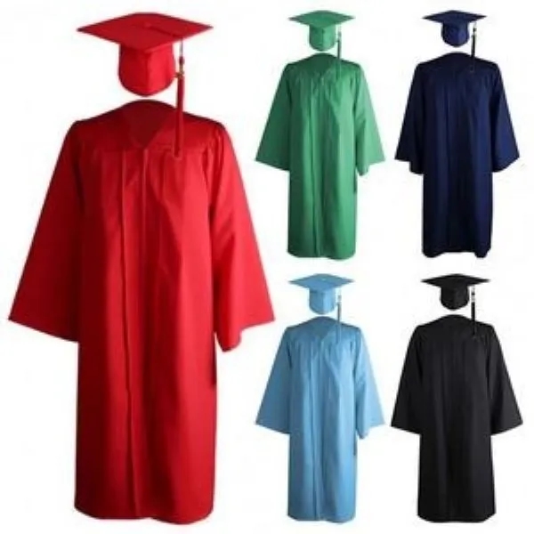 Matte Graduation Gown Cap Tassel Set 9