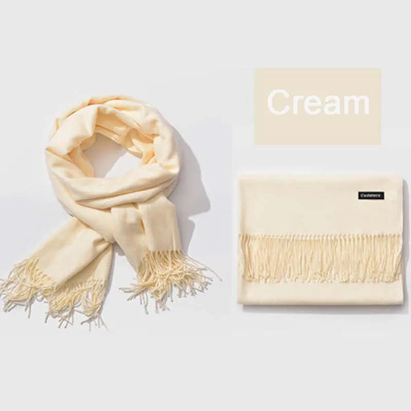 Large Soft Cashmere Feel Pashmina Shawl Scarf 2