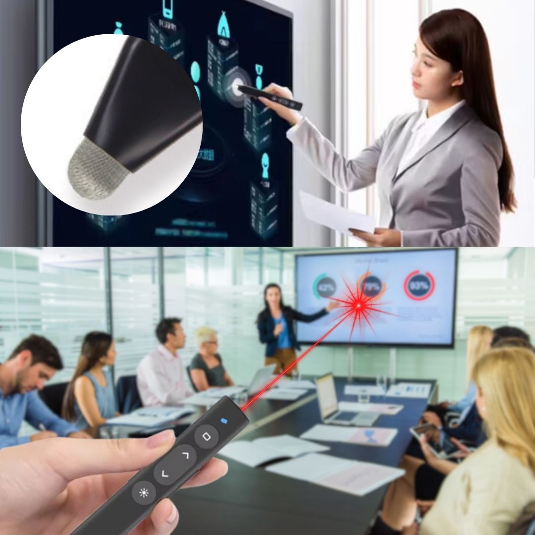 Presentation Clicker Stylus with 100m Range and Laser Pointer 6