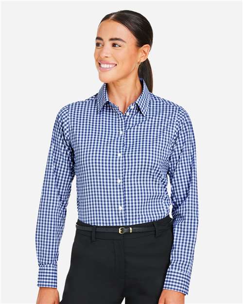 Women's CrownLux Performance® Gingham Dress Shirt - DG536W 18