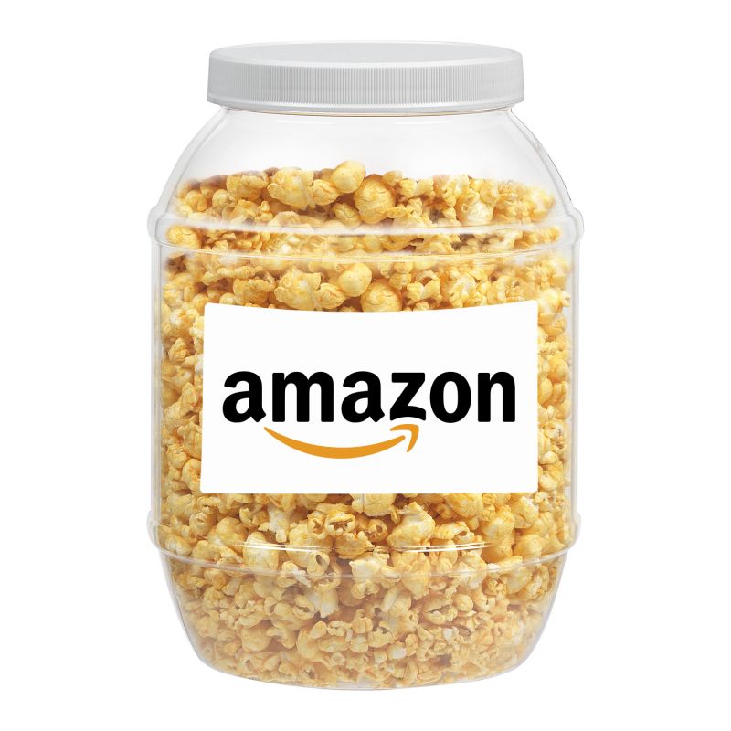 Large Plastic Jar - Caramel Popcorn 1