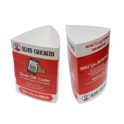 USA Made Tri-Fold Table Tent Sign (6"x12.7125") 1