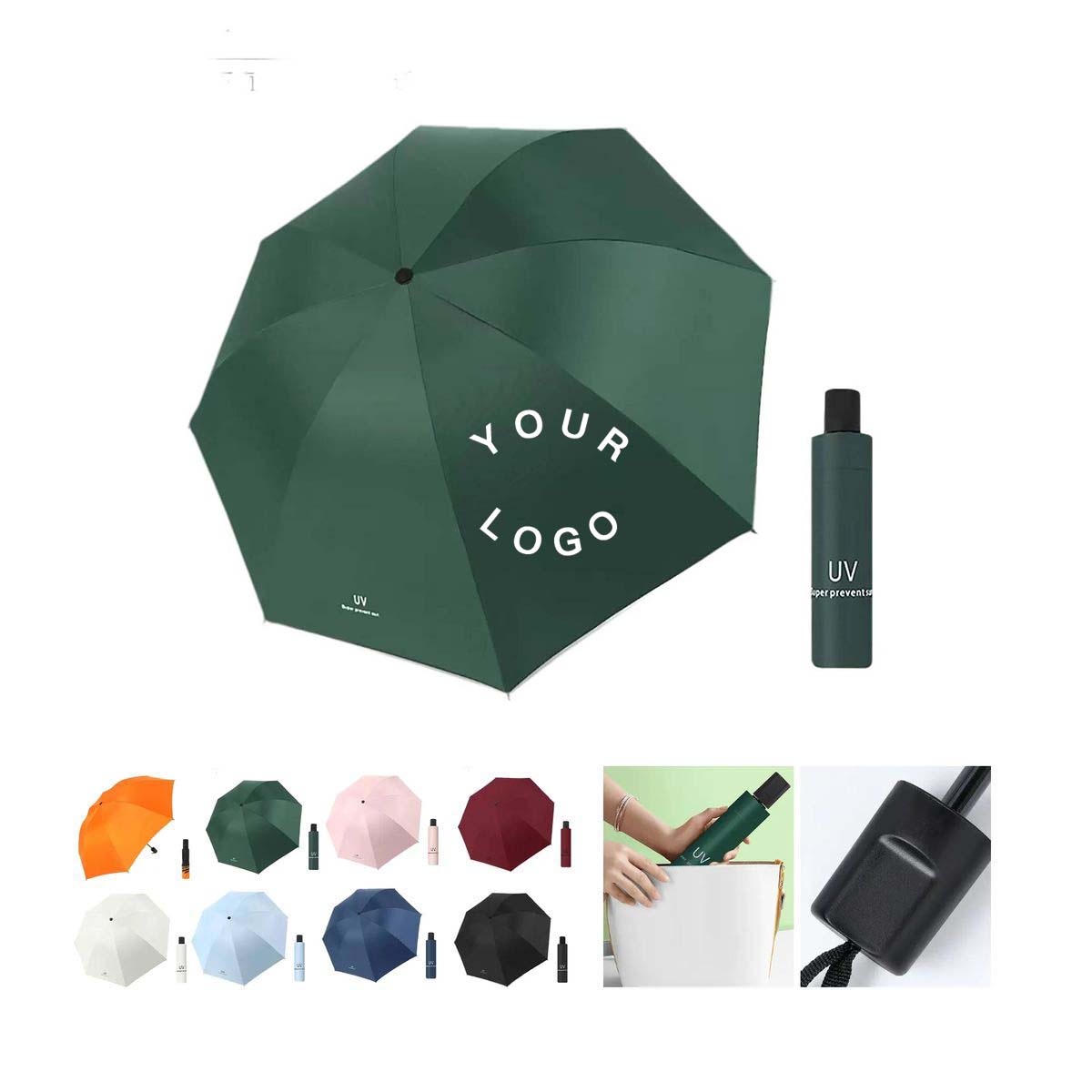 Sturdy Umbrella with Windproof 8 Rib Construction 2