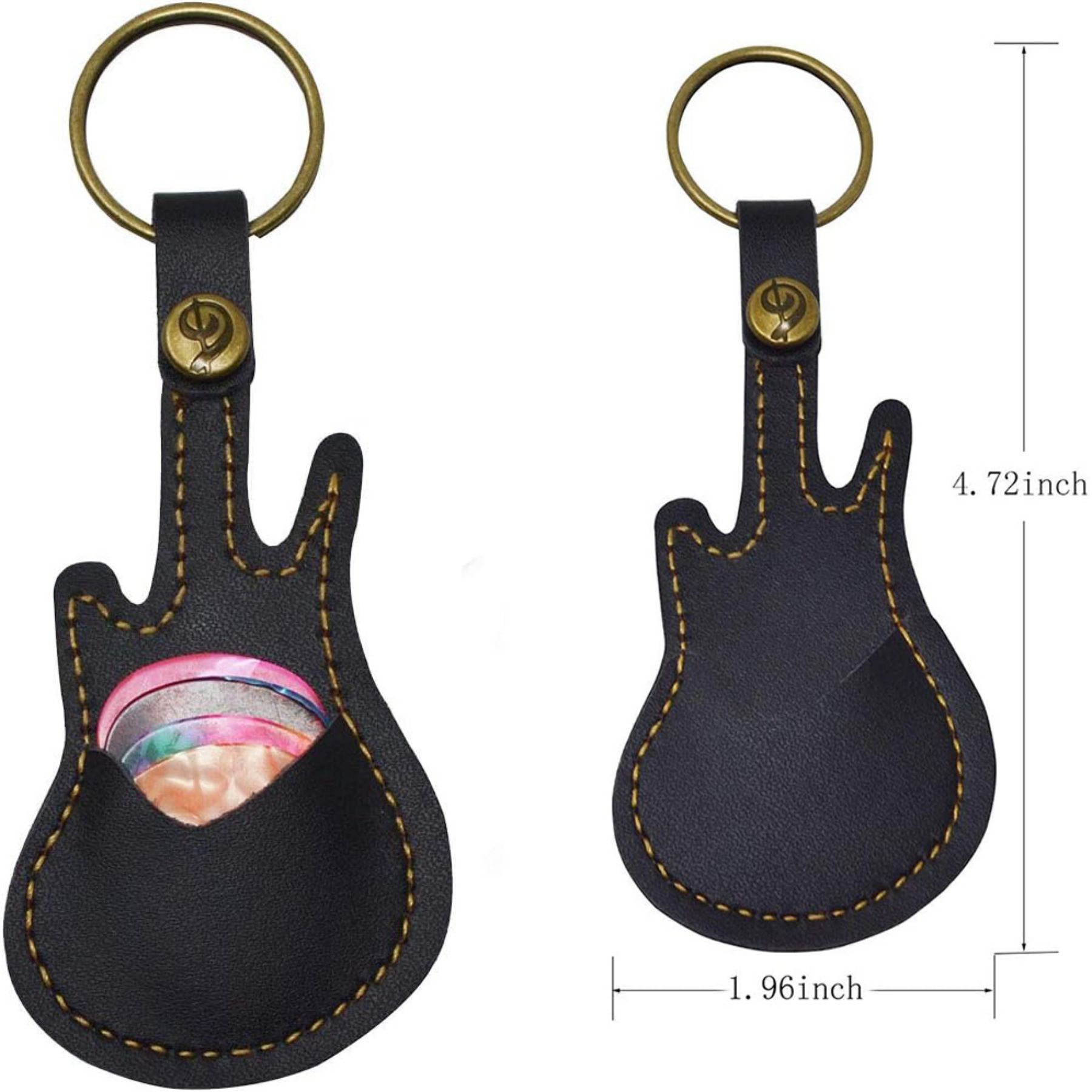 Leather Guitar Picks Case 2