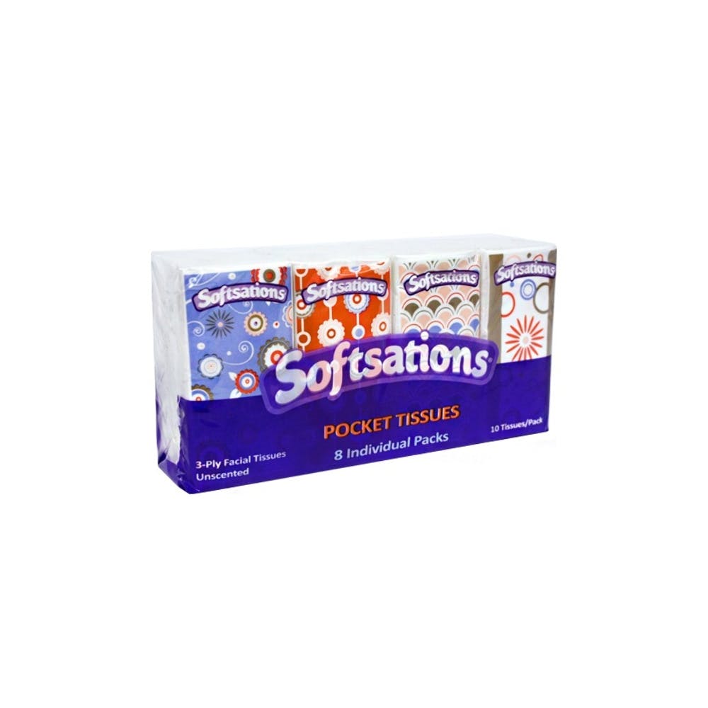 Pocket Facial Tissues Packs - 10 Tissues Per Pack 1