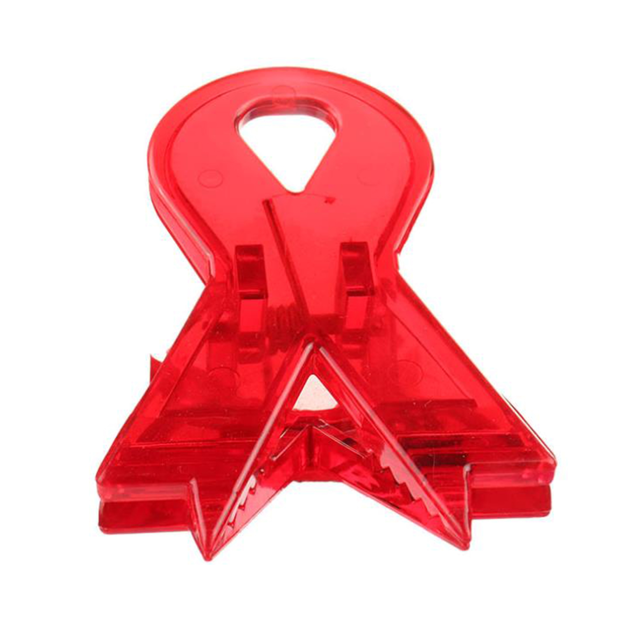 Red Ribbon Magnetic Plastic Clip 2