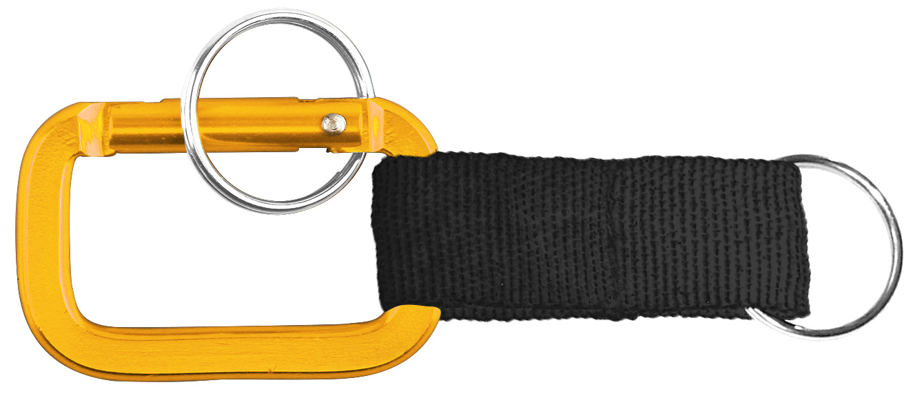 Square Shaped Carabiner with Strap and Key Ring 7