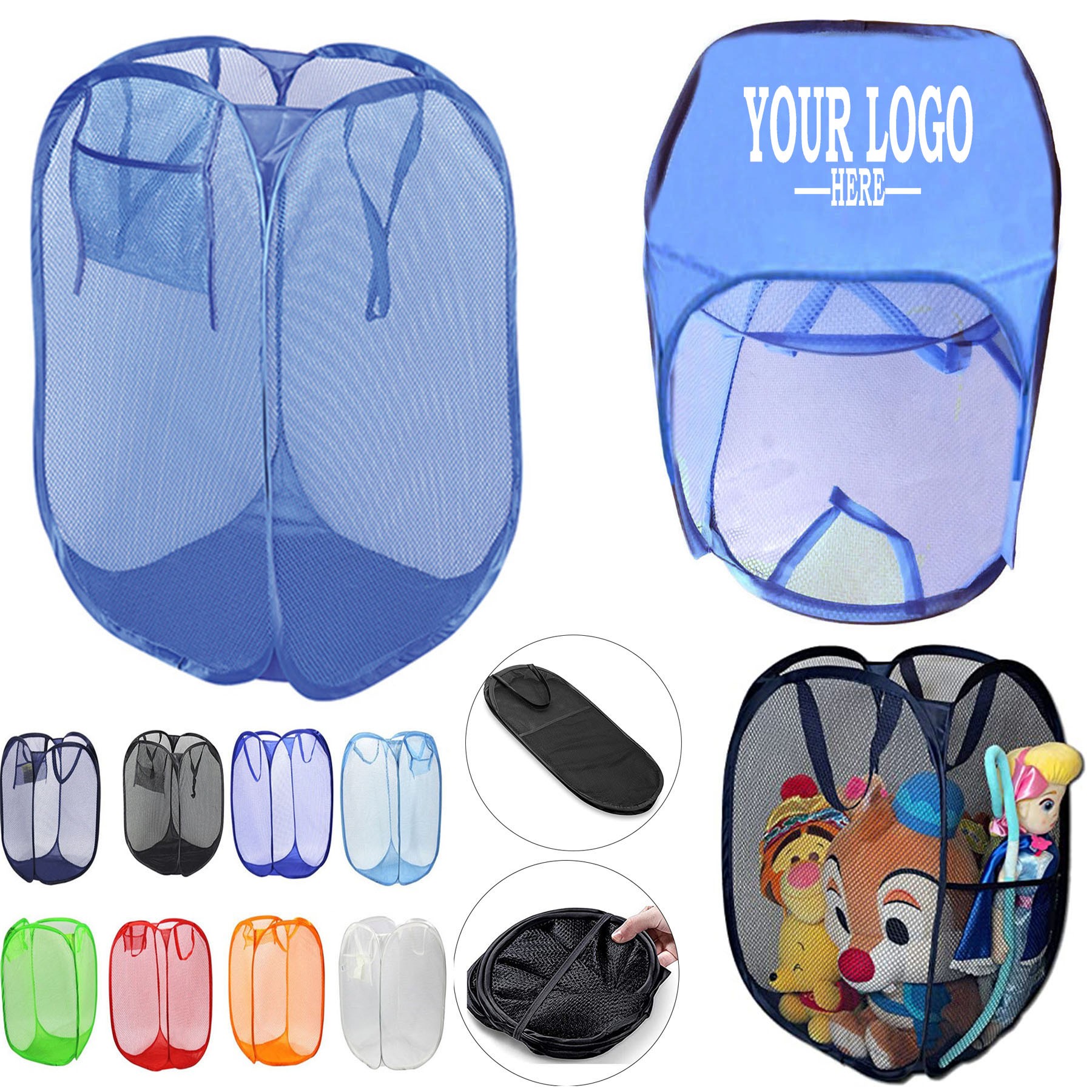Collapsible Mesh Popup Laundry Hamper