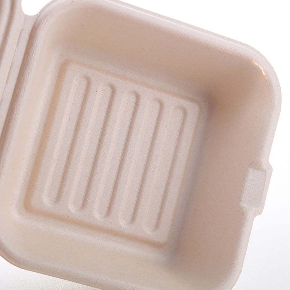Printed Disposable Degradable Take Away Hamburger Boxes 2