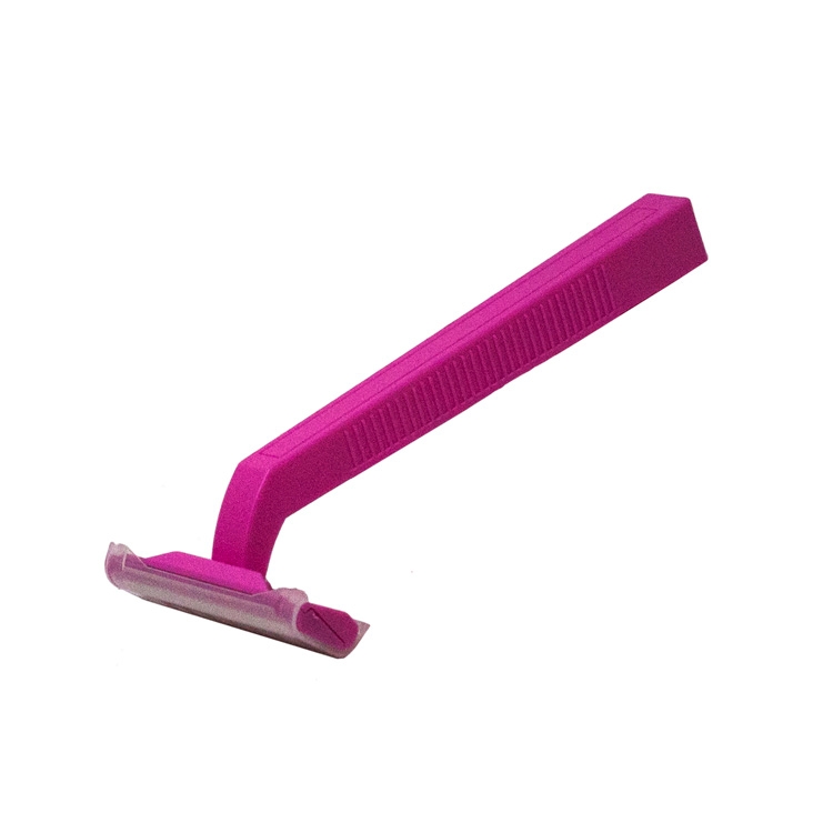 4" Pink Twin Blade Razor 2