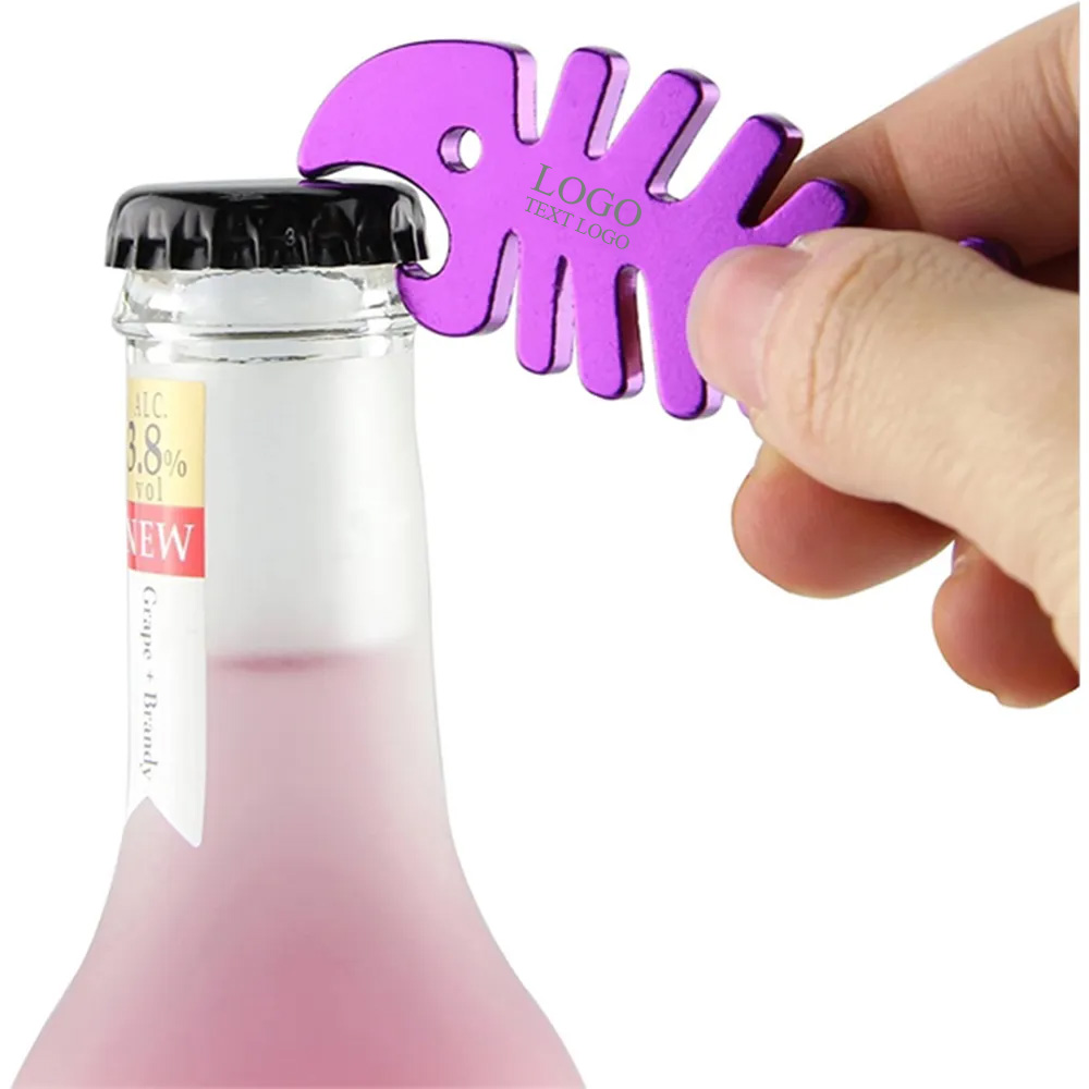 Fish Bone Shaped Bottle Opener Keychain 4