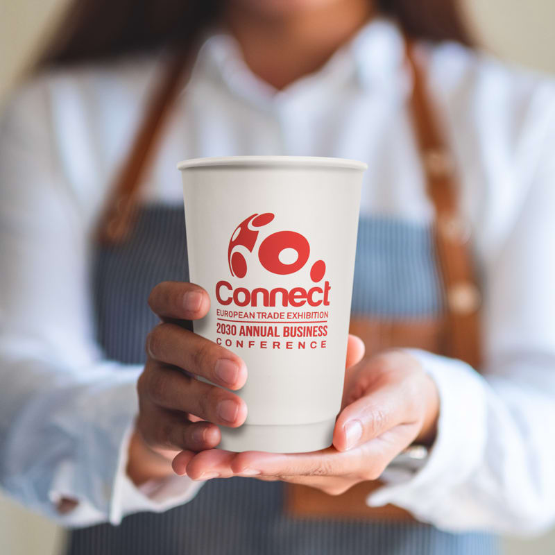 Custom 16 Oz. Double Wall Paper Hot Cups 5