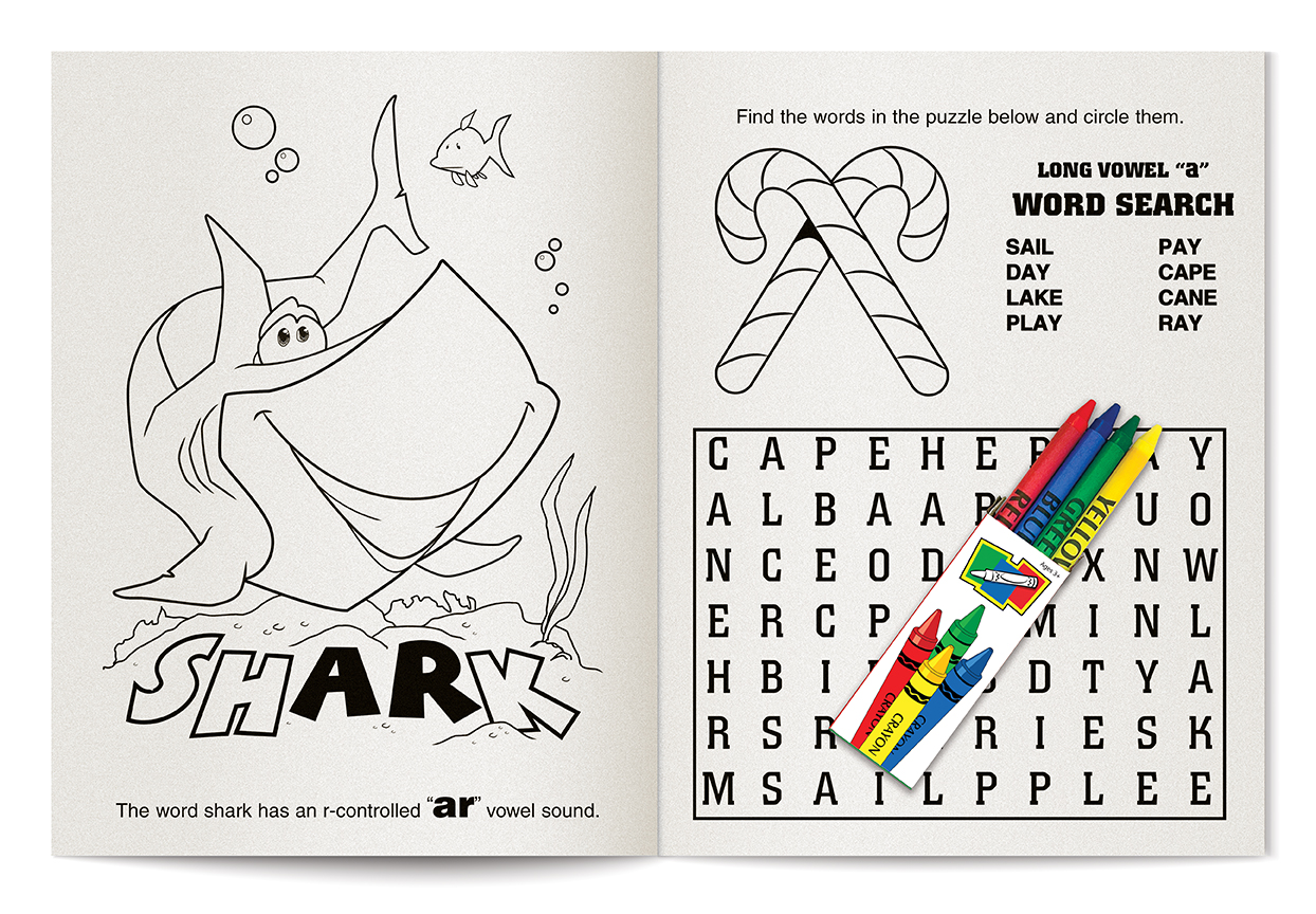 COLORING SET - Fun With Phonics Coloring Book Fun Pack 5