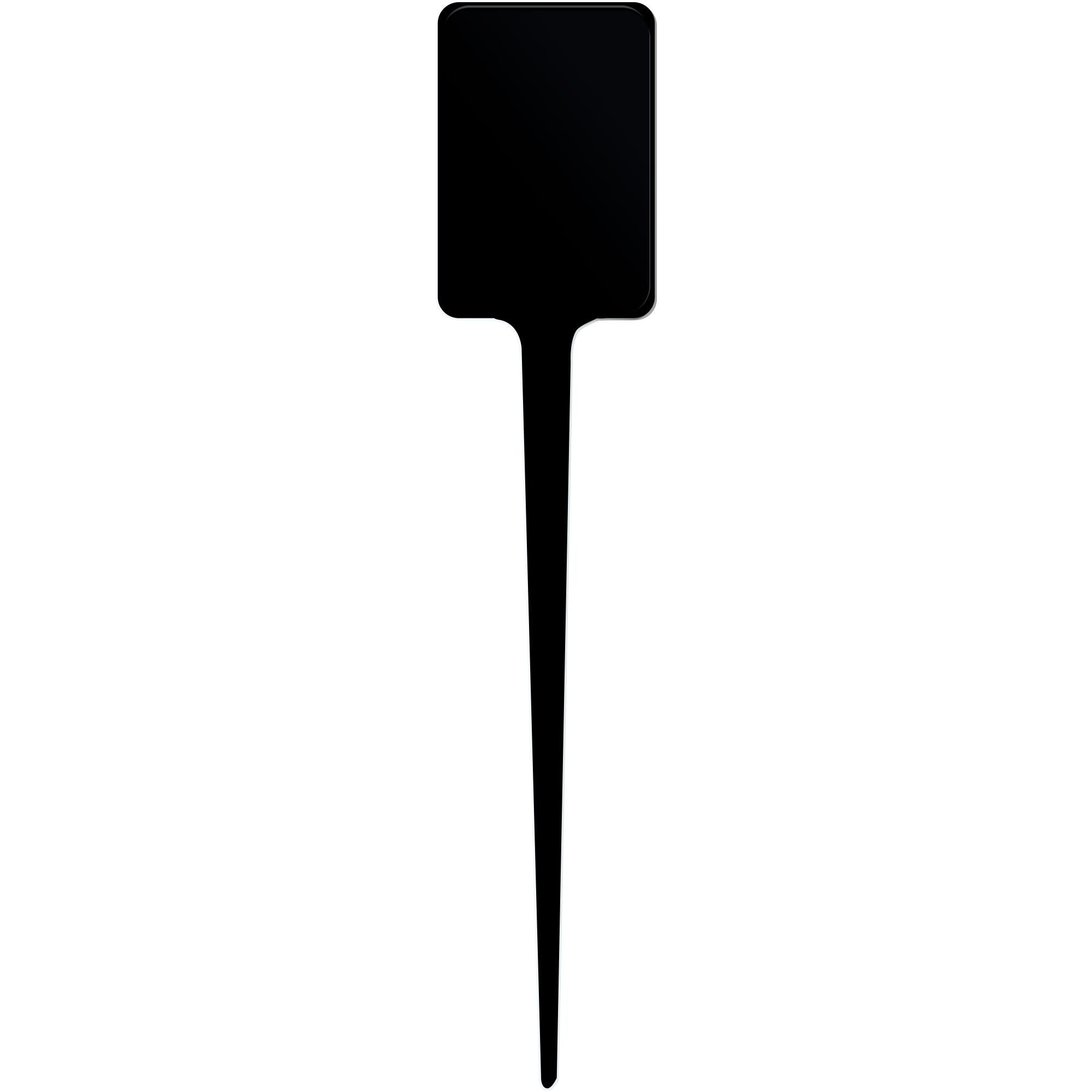 4" Upright Rectangle Plastic Food Pick- (Color) 3