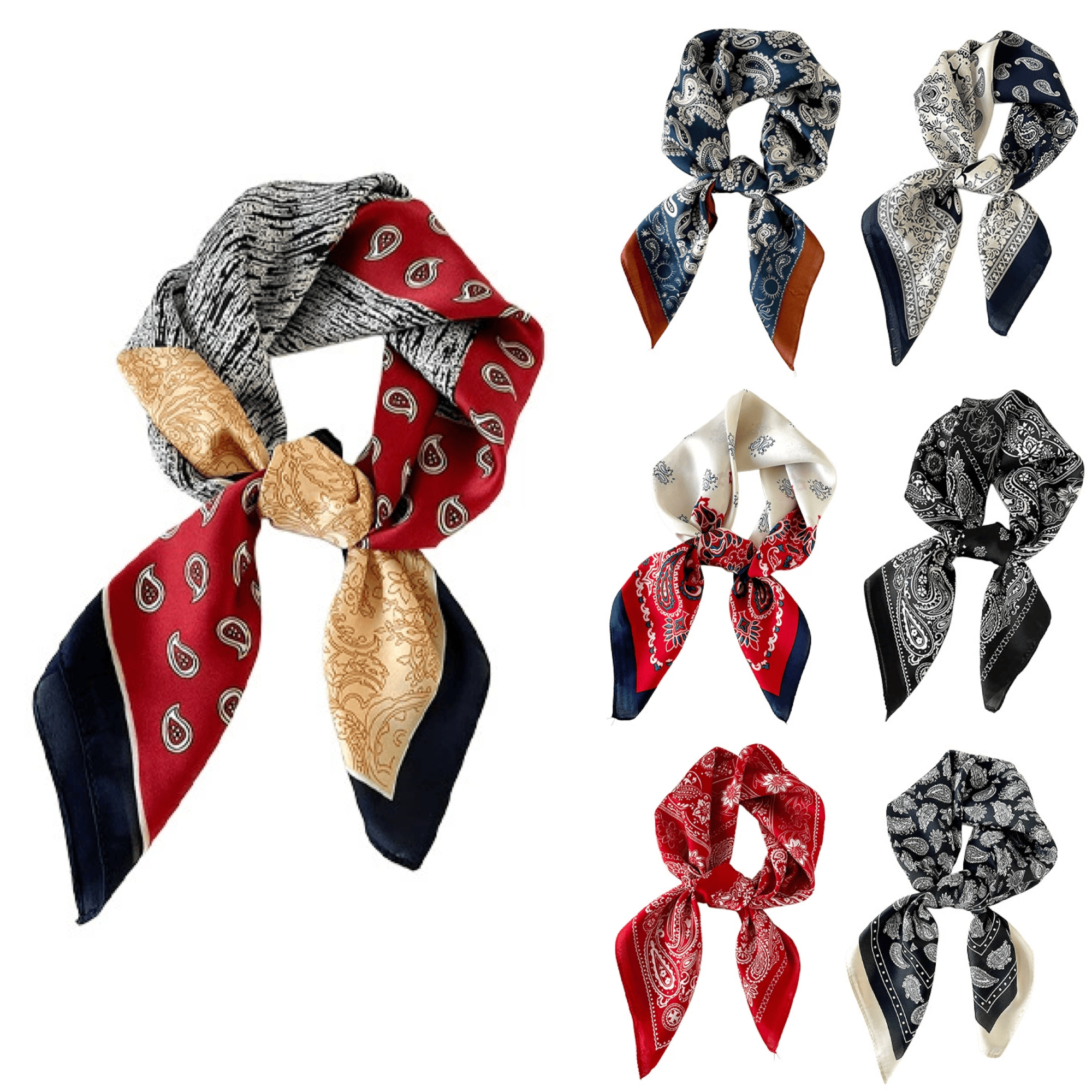 Elegant Paisley Print Bandana 9