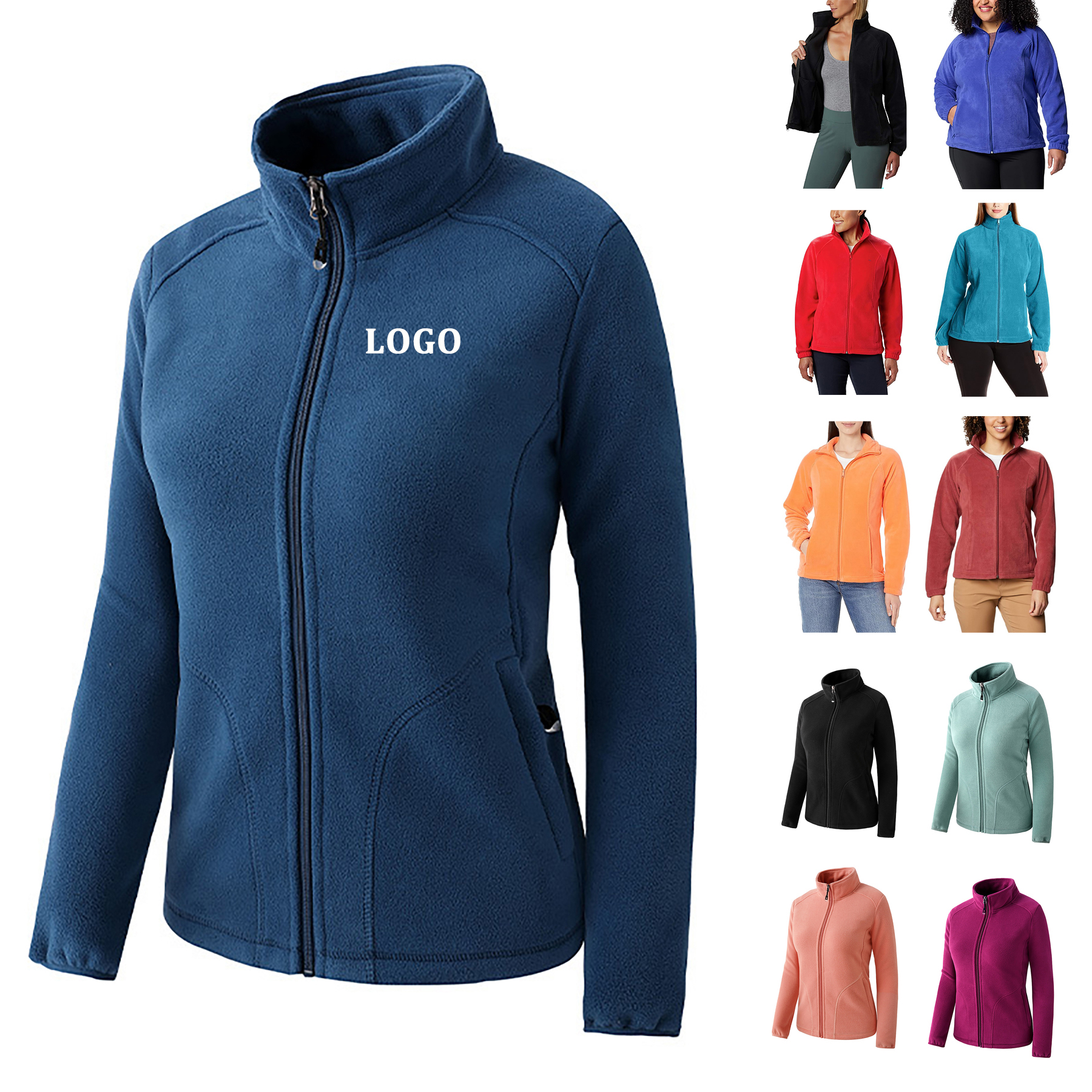 Women's Fleece Lined Full Zip Jacket 15