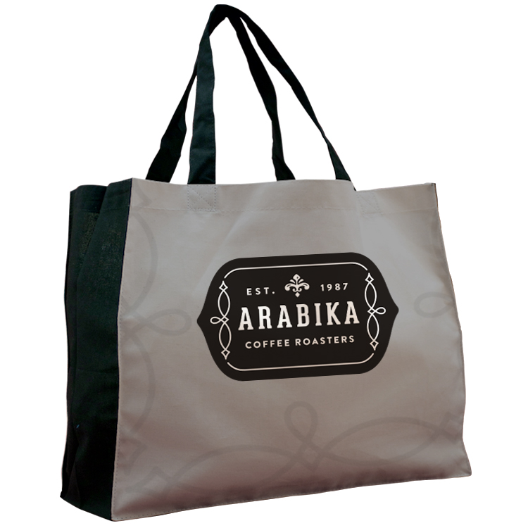 Wide Vibrant Color Cotton Tote 4