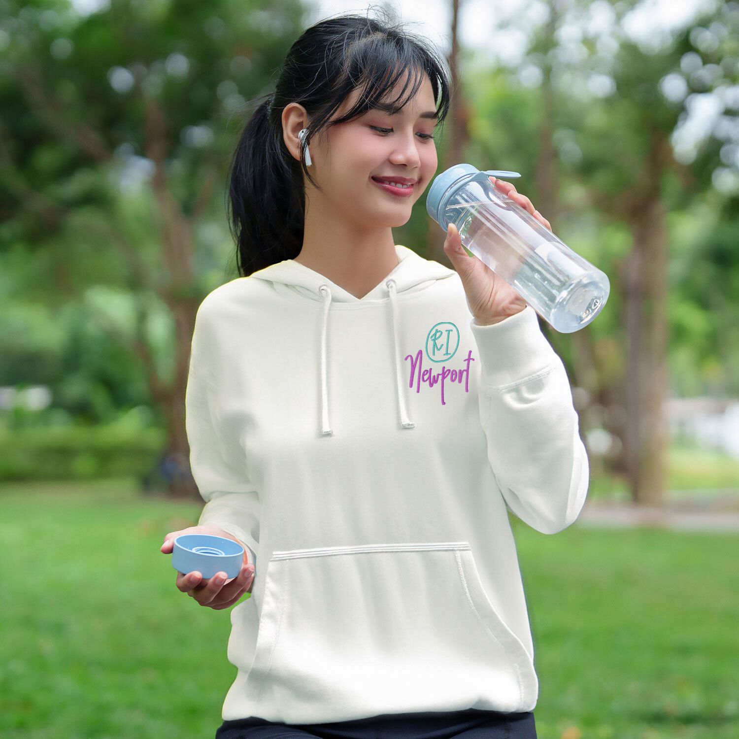 ADULT FLEECE HOODIE EMBROIDERED 9