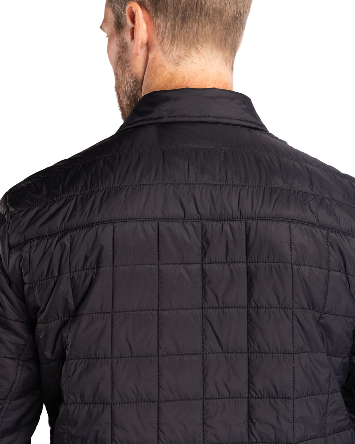 Cutter & Buck Rainier Recycled Insulated Puffer Mens Big & Tall Full Zip Shirt Jacket Big & Tall 23