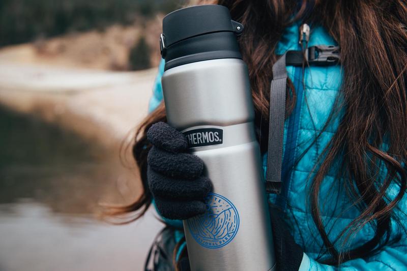 24 oz. Thermos® Stainless King™ Stainless Steel Direct Drink Bottle 1