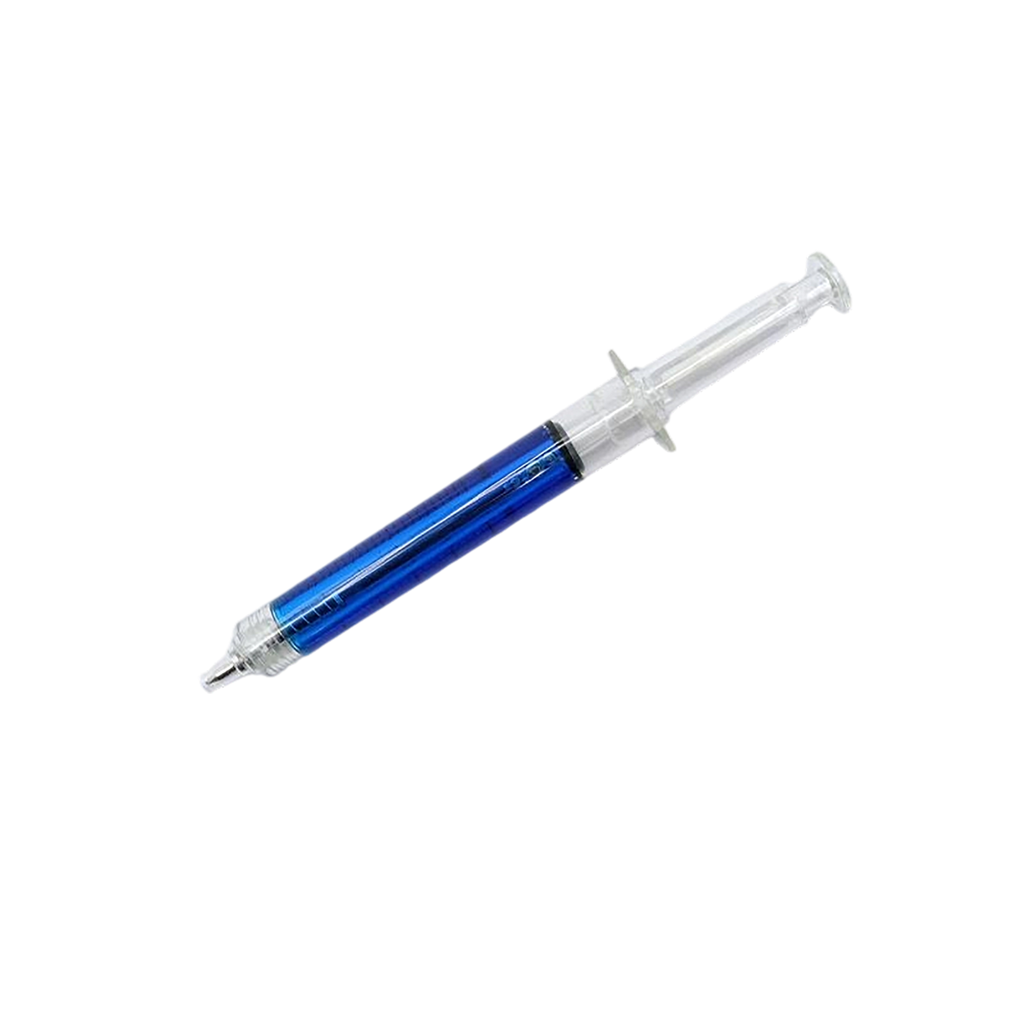 Multi Color Retractable Syringe Style Ballpoint Pen 5.43" 7