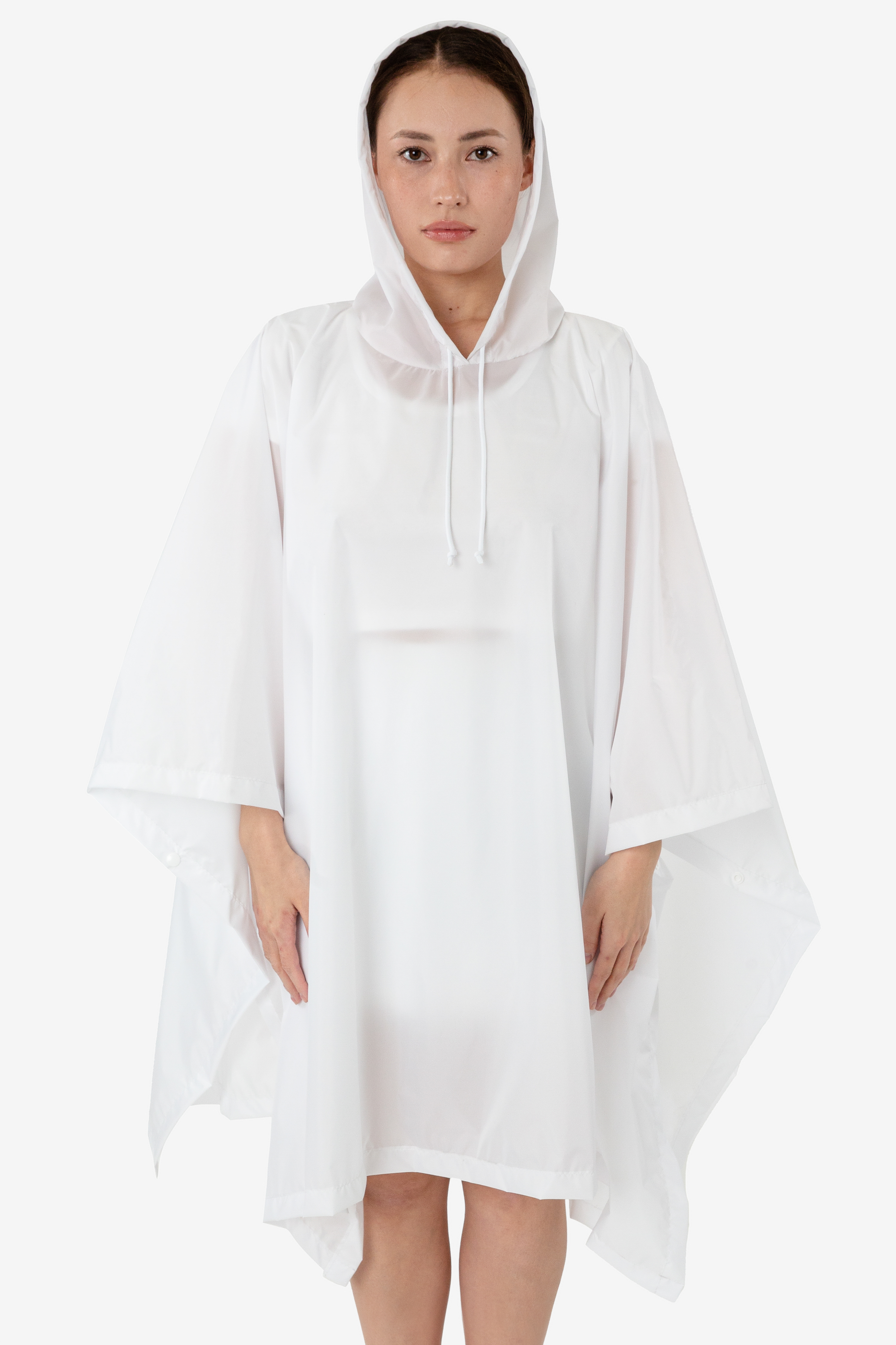 UNISEX HOODED NYLON RAIN PONCHO 3