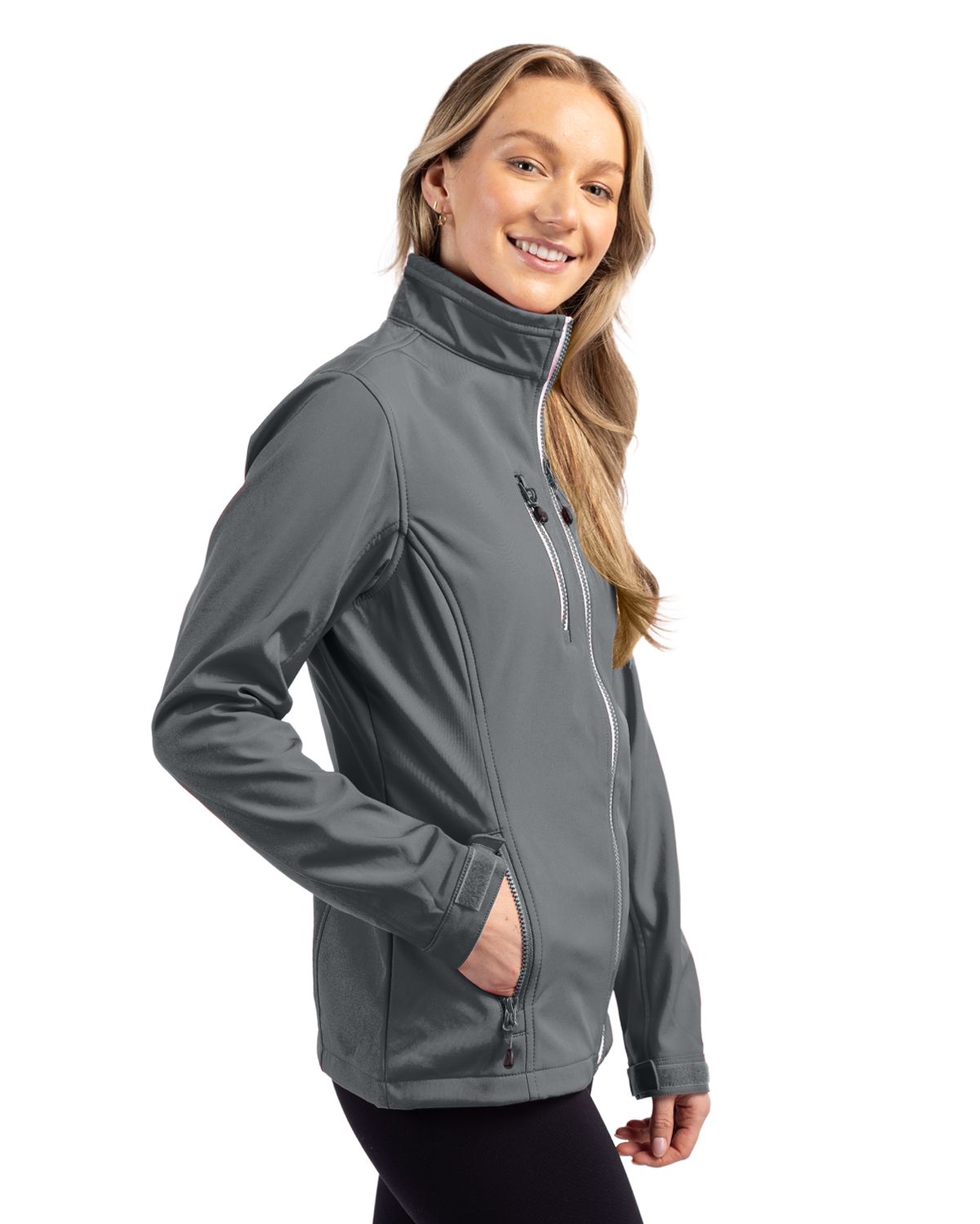 Clique Telemark Recycled Stretch Softshell Womens Full Zip Jacket 46