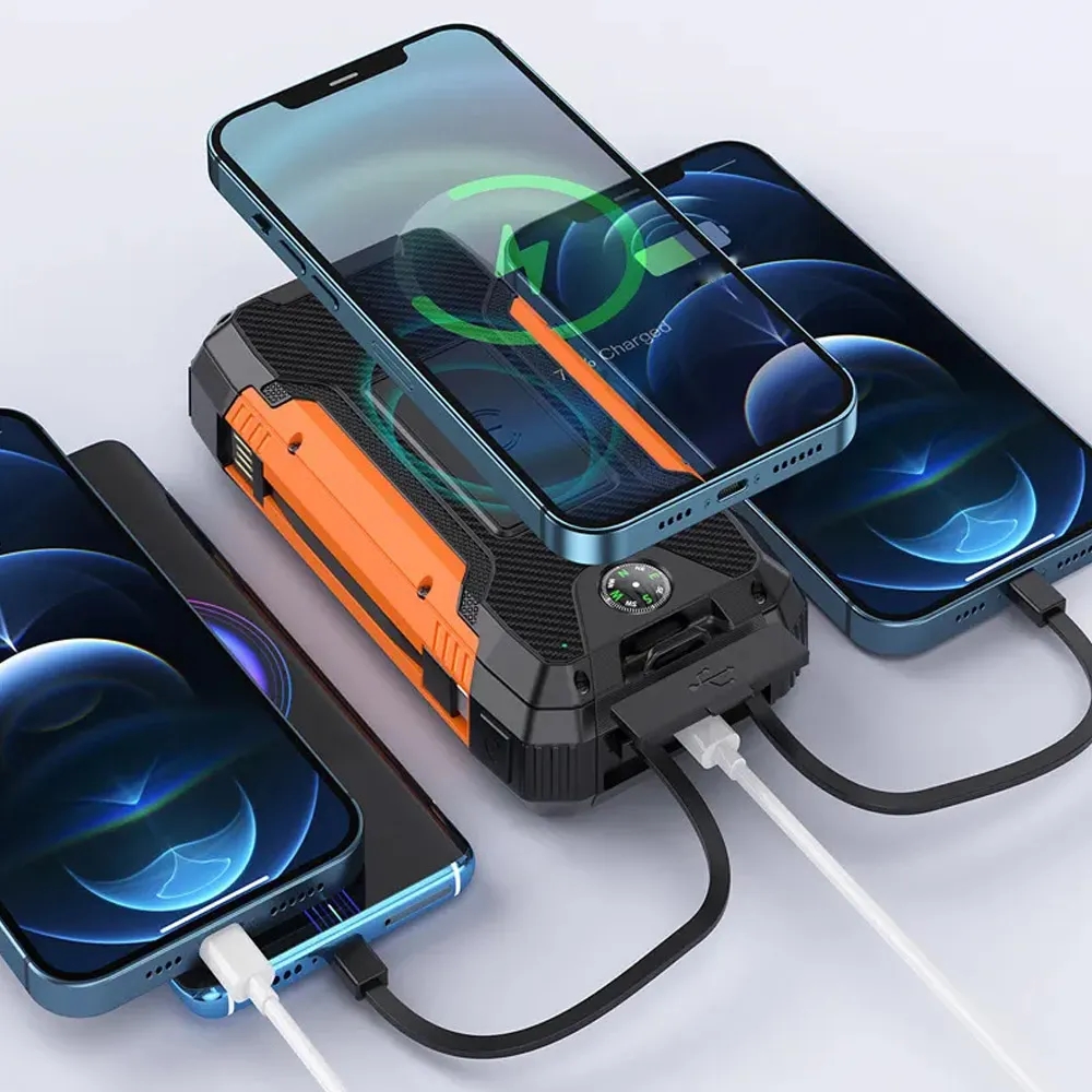 30000mAh Portable Solar Phone Battery Panel Charger 1