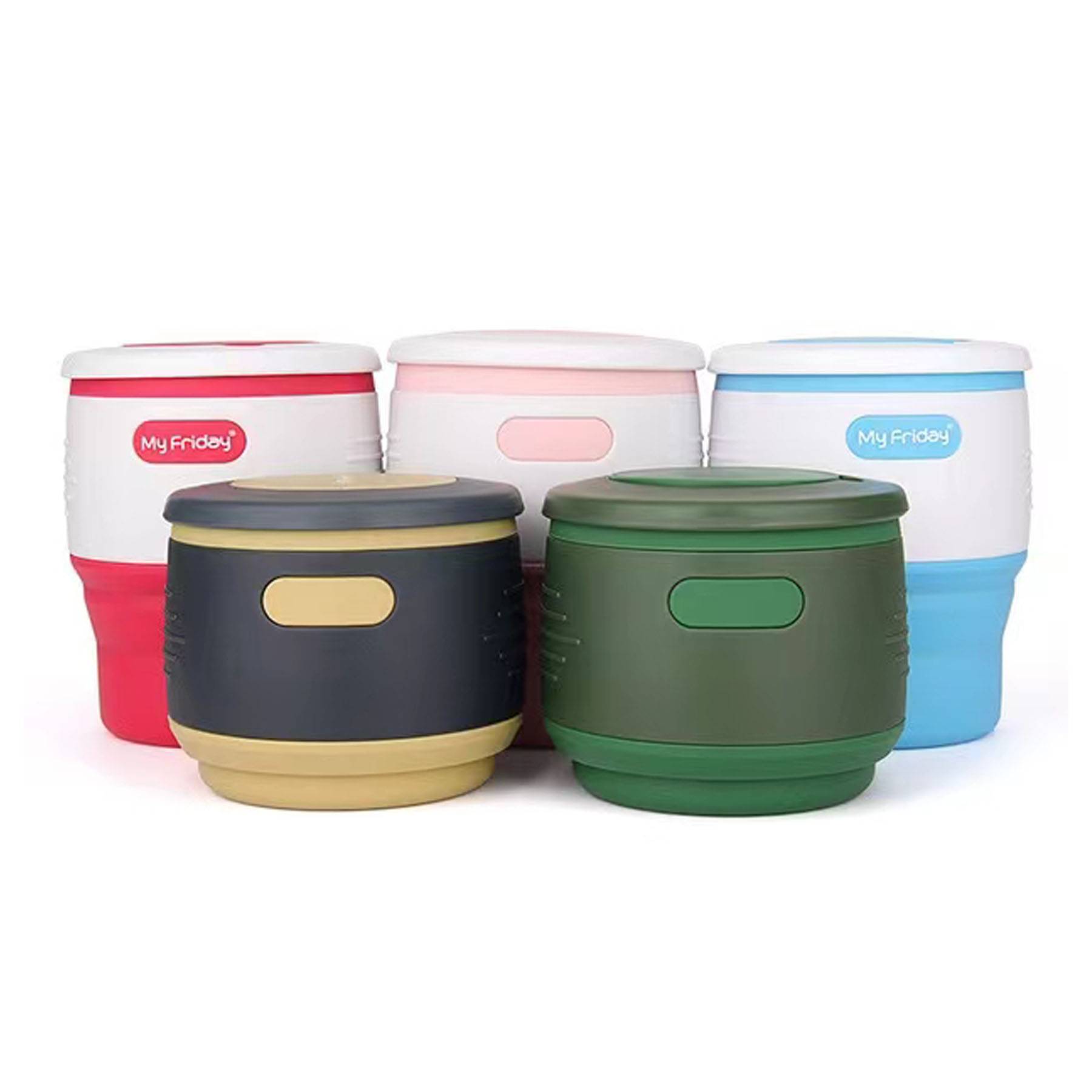 Portable Silicone Collapsible Travel Coffee Mug 2