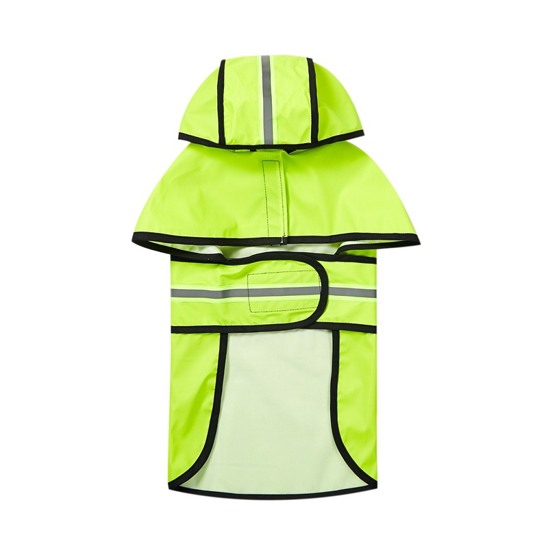 PU dog reflective raincoat 2