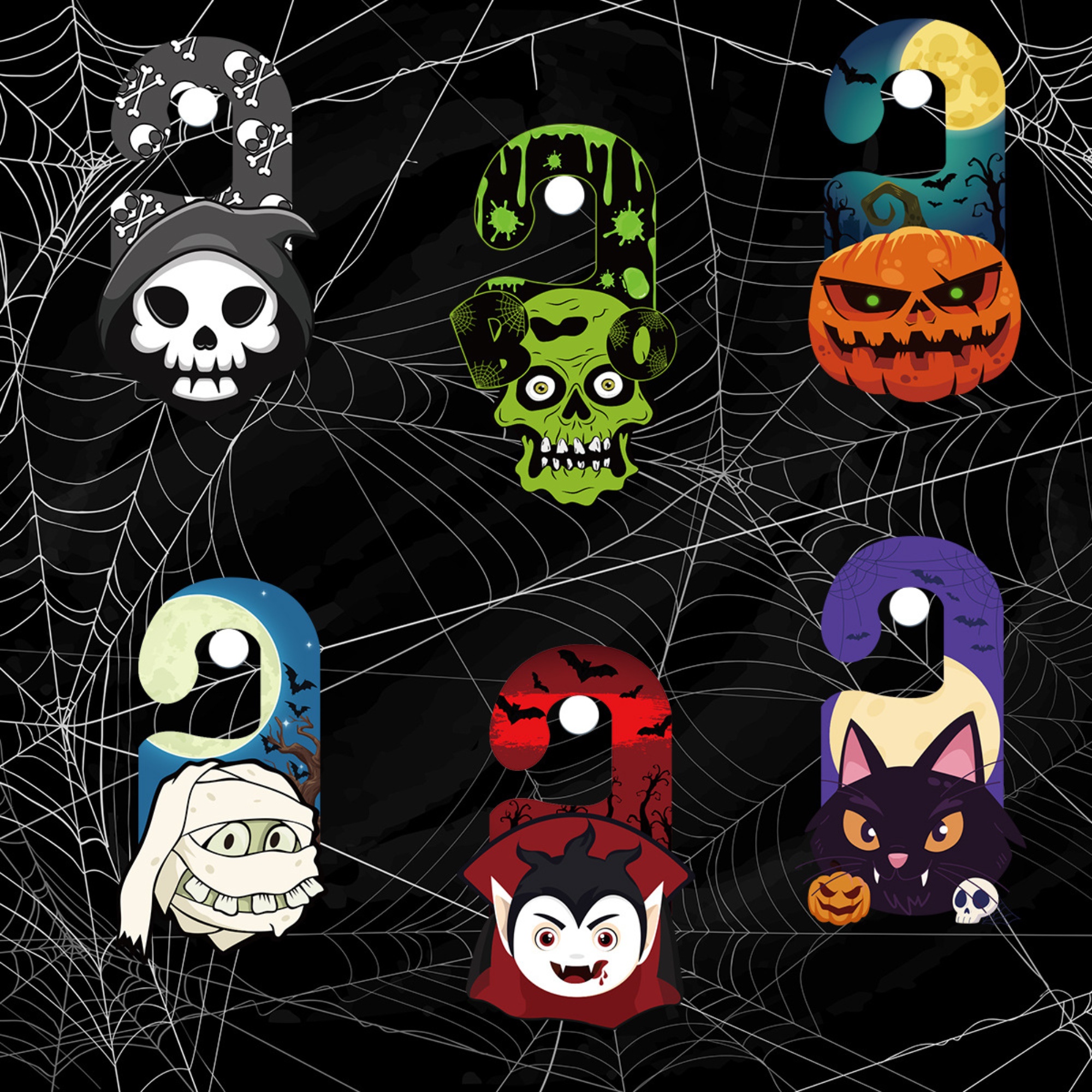 Halloween door hanging party decoration door handle pendant 1