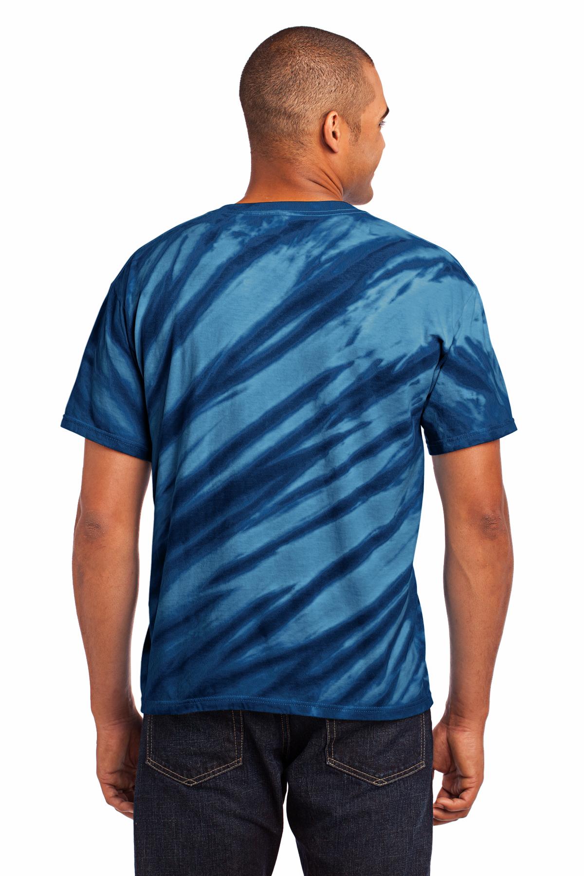 Port & Co Tiger Stripe Tie-Dye Tee. PC148 46