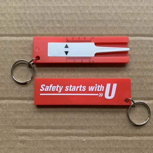 Tire Tread Depth Gauge With Keyring 3