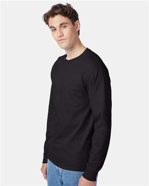 Unisex Authentic Long Sleeve Pocket T-Shirt - 5596 31