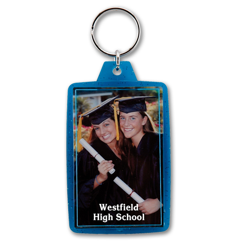 Translucent Sparkle Snap-In Keytag 6