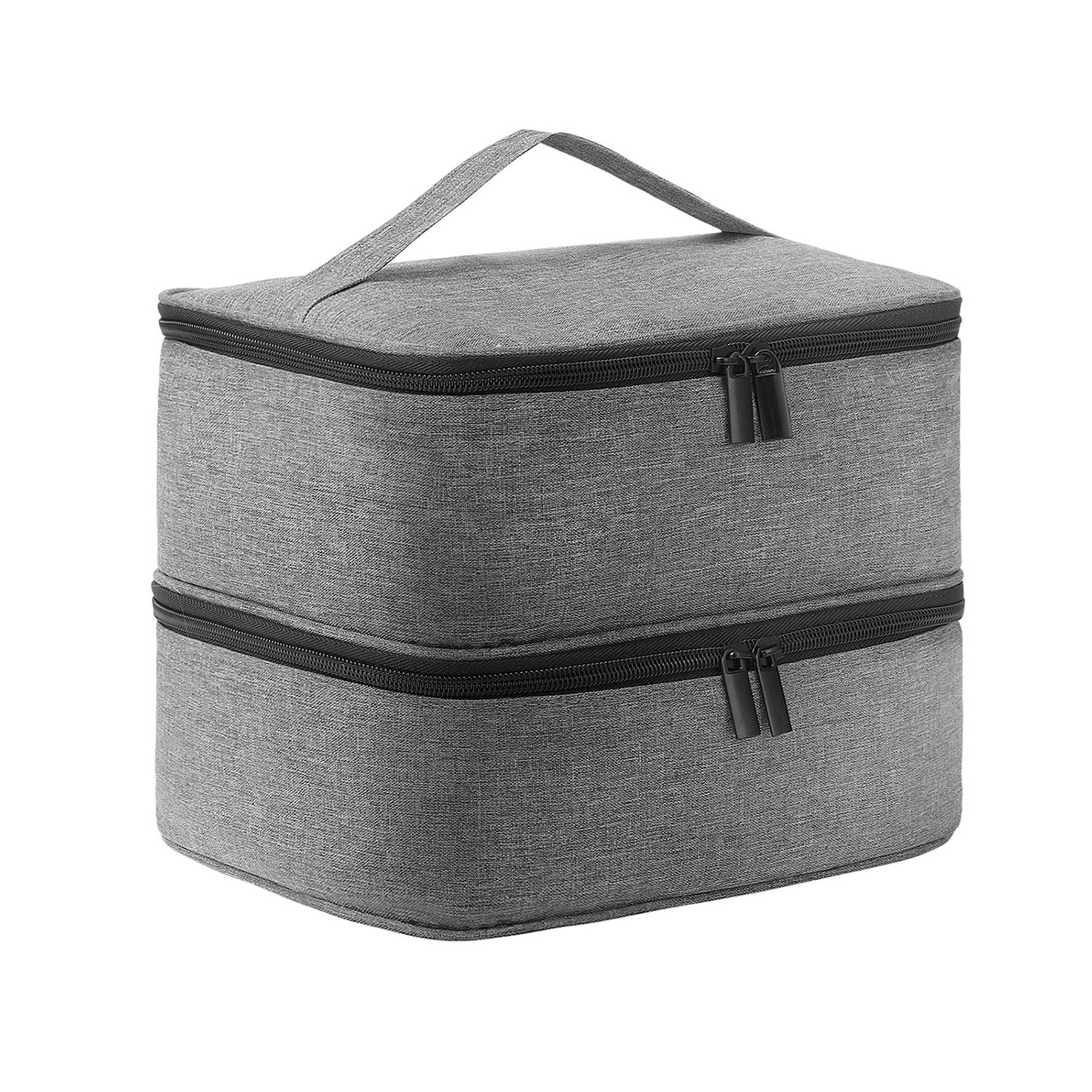 Oxford Double Layer Nail Polish Storage Makeup Bag 6