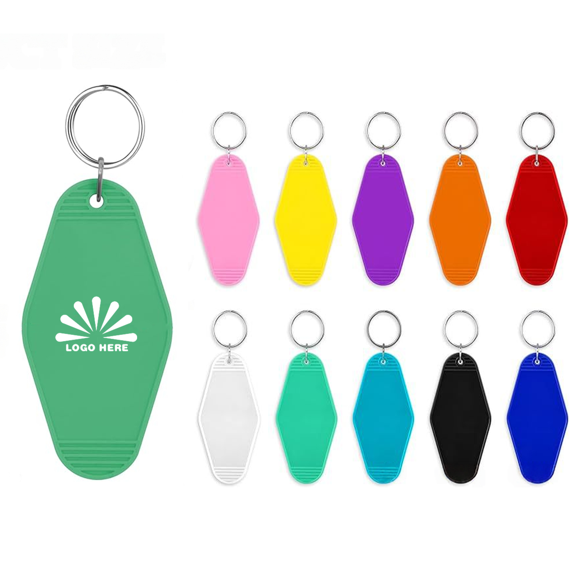 Luggage Tag Rhombus Keychain 2