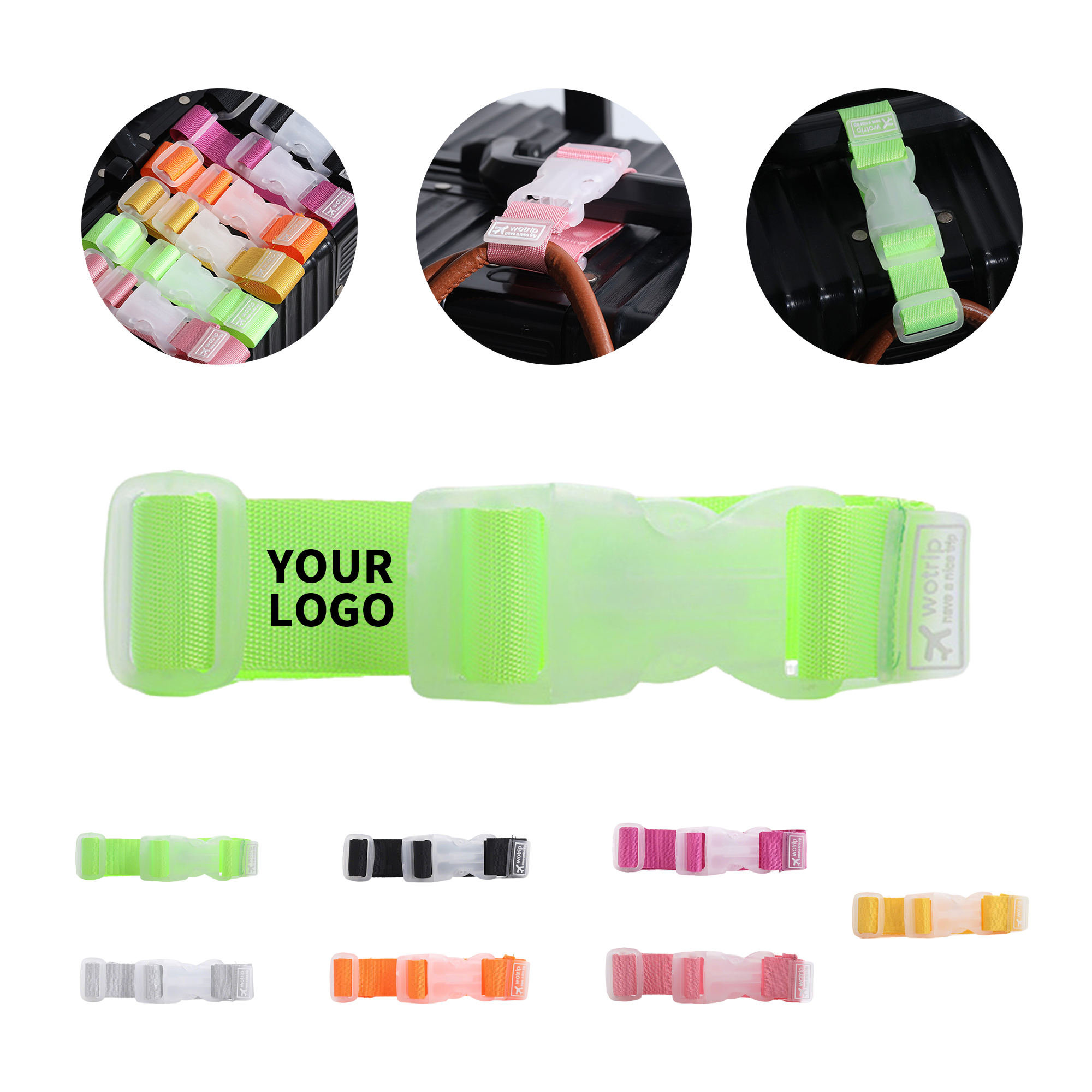 Adjustable Luggage Belt With Quick Release Buckle 11.8" Length X 1" Width 7