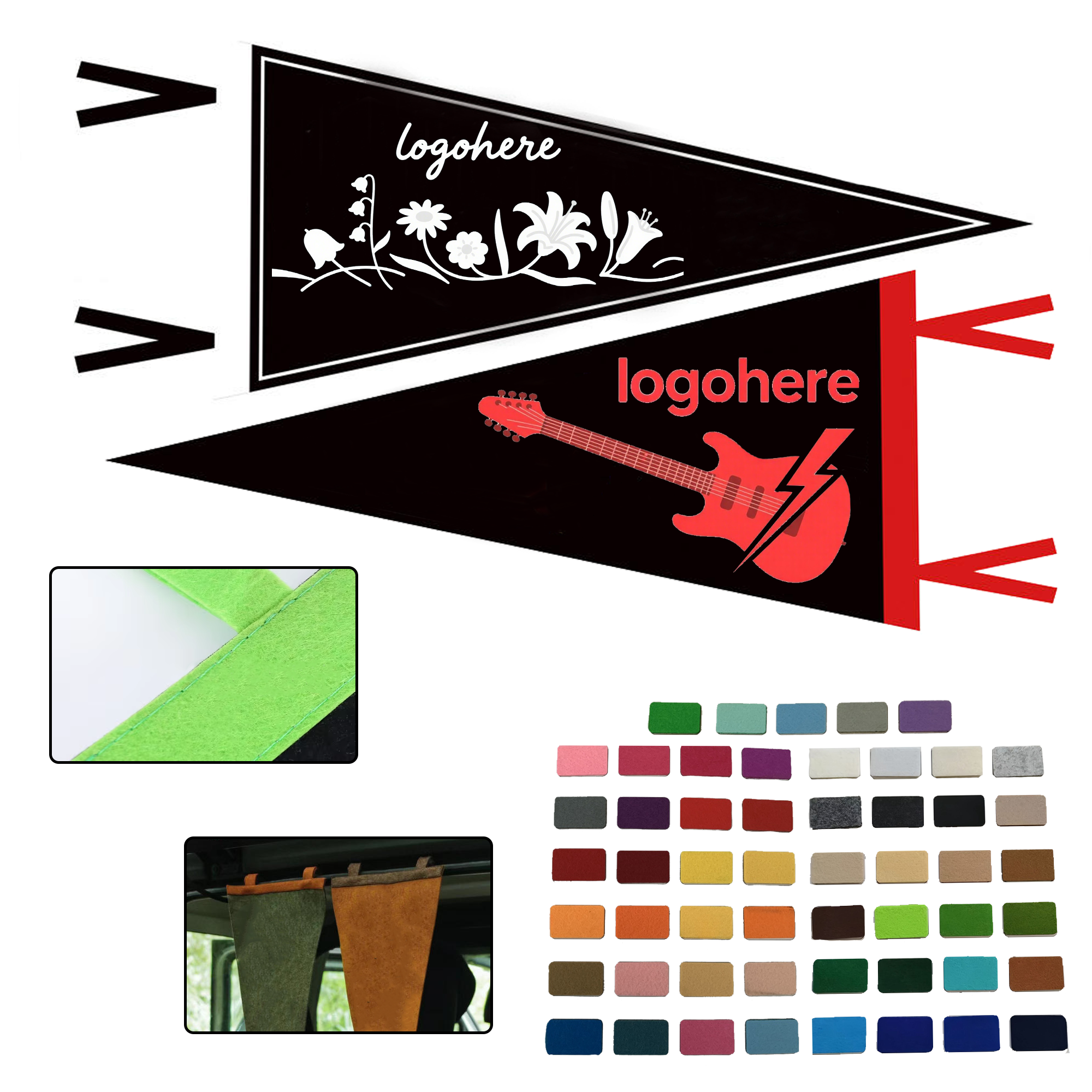 Sports Bar Decor Triangle Flag 6