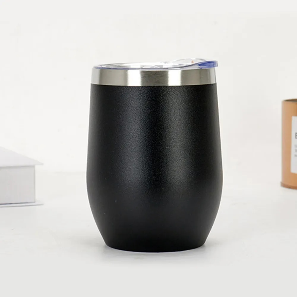 Stainless Steel Wine Tumbler with Lid Insulated Travel Mug 21