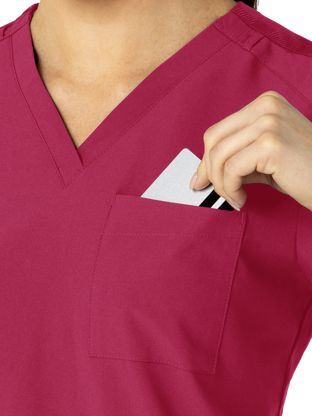 Wink - W123 - Women's Three-Pocket Flex-N-Reach V-Neck Top 54