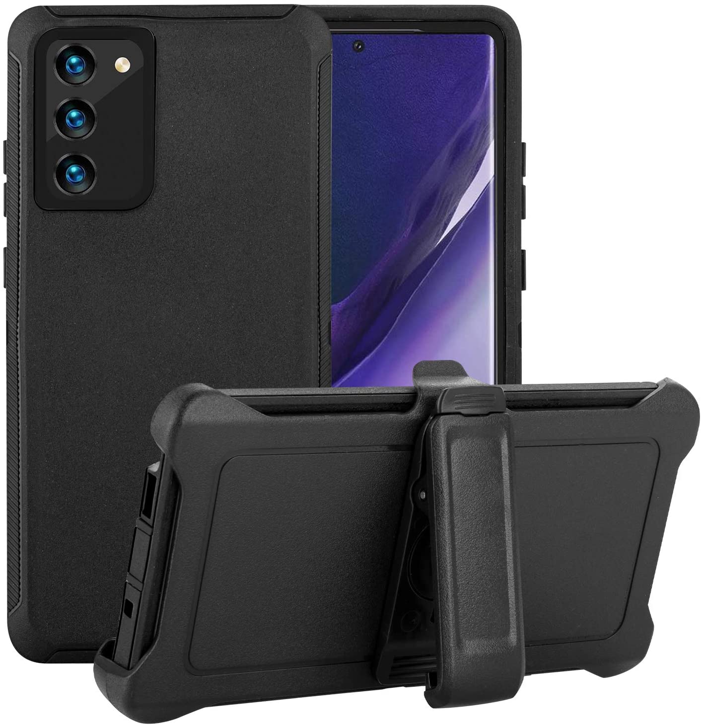 Samsung S20 Plus Rugged Case w/Belt Clip