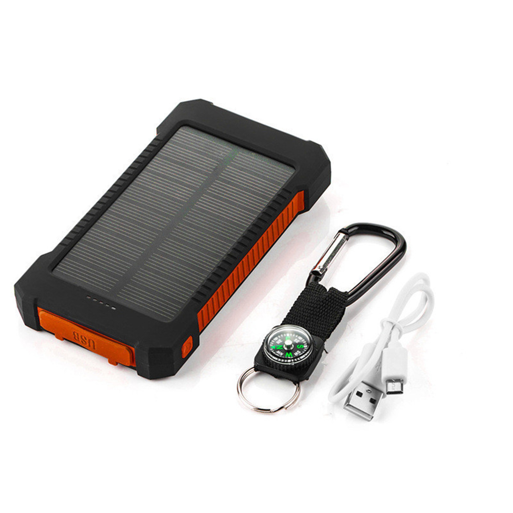 Solar Power Bank With Carabiner 3